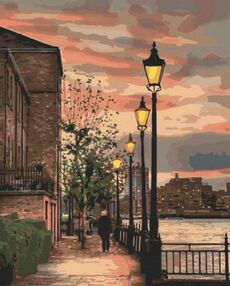 Розпис по номерах 40х50 10584-АС Набережна Темзи Англія "Art Craft" арт крафт