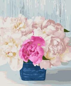 Розпис по номерах 40х50 12126-АС Перламутрові півонії "Art Craft" арт крафт