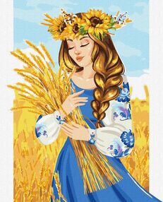 Розпис по номерах 40х50 КНО4986 Моя рідна земля "Ідейка"