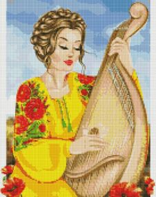 Алмазна мозаїка 40х50 АМО7402 Грай, моя бандуро "Ідейка"