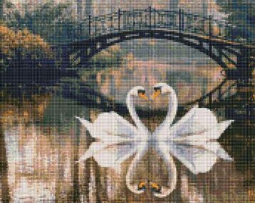 Алмазна мозаїка 40х50 АМО7410 Романтична історія "Ідейка"