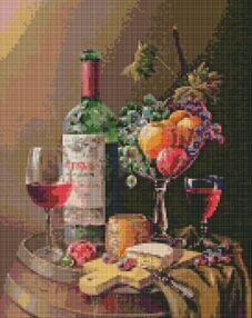 Алмазна мозаїка 40х50 АМО7426 Романтична вечеря "Ідейка"