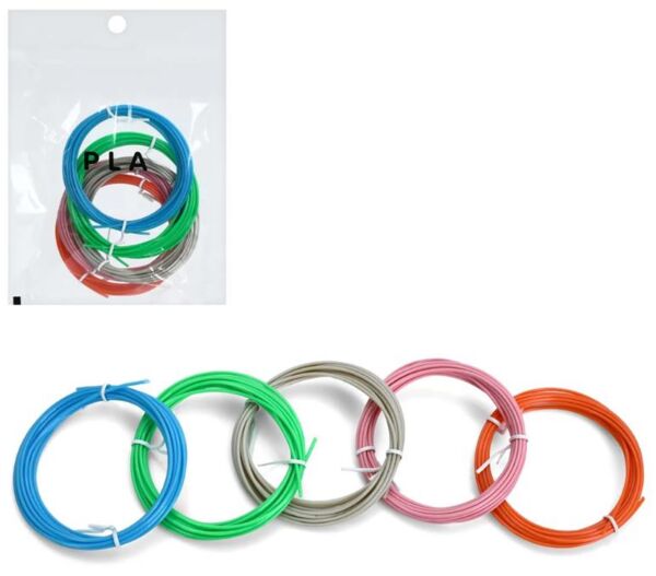 запаска для 3D ручки набір 5 штук 5 кольорів по 3 м 1,75 мм PLA0503 Ціна (цена) 52.00грн. | придбати  купити (купить) запаска для 3D ручки набір 5 штук 5 кольорів по 3 м 1,75 мм PLA0503 доставка по Украине, купить книгу, детские игрушки, компакт диски 0