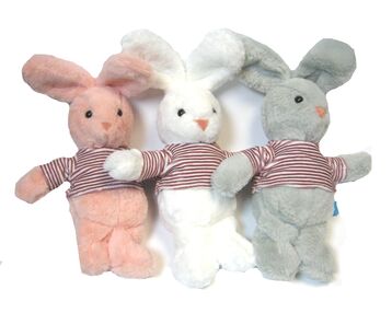 зайчик у футболці 36 см звук мяка іграшка