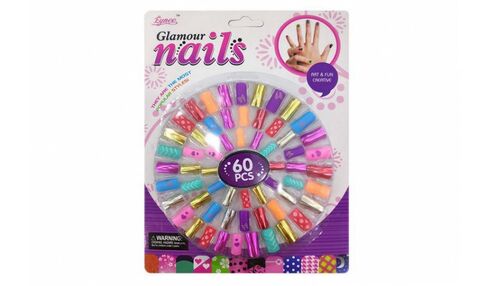 косметика c3459 набір для манікюру накладні нігті 60 штук