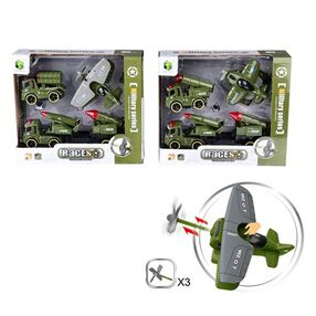 набір машинок 2625-4 інерційні військові кулі 3 штуки 2 види 4 штуки