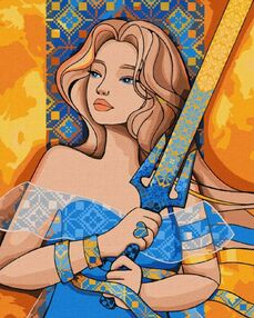 Розпис по номерах 40х50 КНО2593 Відважна "Ідейка"