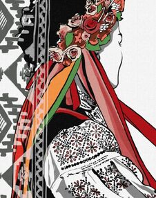 Розпис по номерах 40х50 КНО2596 Квітуча краса "Ідейка"