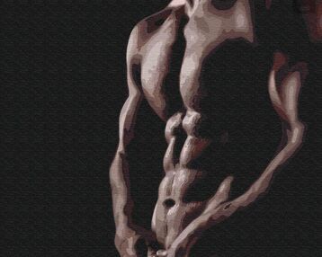 Розпис по номерах 40х50 BS30480 Оголений чоловік brushme Брашми