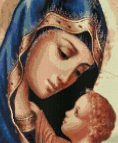 Алмазна мозаїка 30х40 KB098 Божа матір "Strateg"