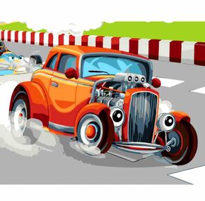 Розпис по номерах 30х40 SS6456 Досвідчений гонщик "Strateg"