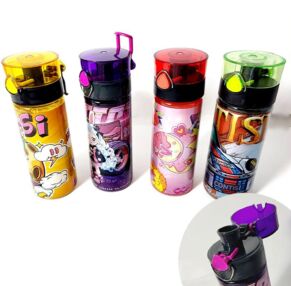 Пляшка для води 600 мл в асортименті 35-10 1944