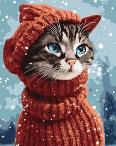 Розпис по номерах 40х50 КНО4456 Дивовижна киця "Ідейка"