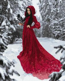 Розпис по номерах 40х50 КНО4912 Зимова красуня "Ідейка"