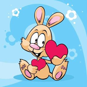 Розпис по номерах 30х30 ES-0803 Зайченя кохання "Strateg"