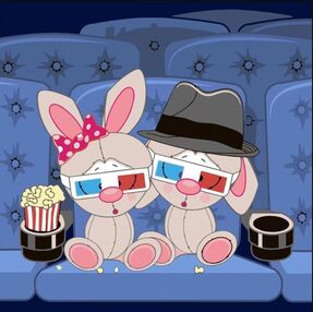 Розпис по номерах 30х30 ES-0804 Зайчата в кінотеатрі "Strateg"