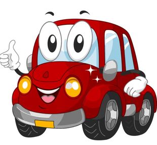 Розпис по номерах 30х30 ES-0801 Червоний автомобіль "Strateg"