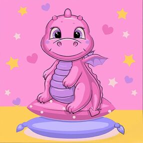 Розпис по номерах 30х30 ES-0853 Милий дракончик "Strateg"