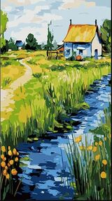 Розпис по номерах 50х25 WW157 Біля берега річки "Strateg"