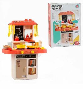 Кухня рожева 43 елементи звук ллється вода пісні фрази 68186 (46005)