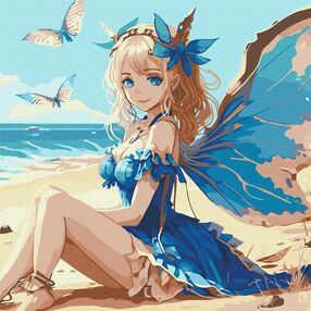 Розпис по номерах 40х40 КНО8333 Чарівна феєчка "Ідейка"