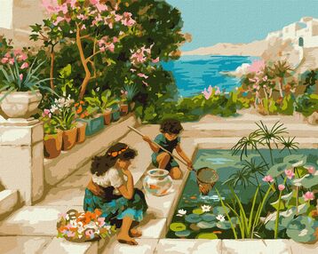 Розпис по номерах 40х50 КНО2554 Наша золота рибка "Ідейка"