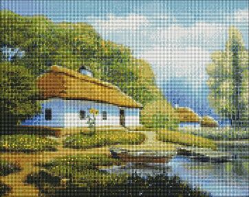 Алмазна мозаїка 40х50 АМО7297 Канікули у бабусі "Ідейка"