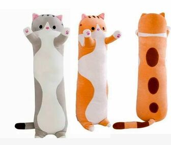 Мяка іграшка кіт батон подушка 90см KA-23-625