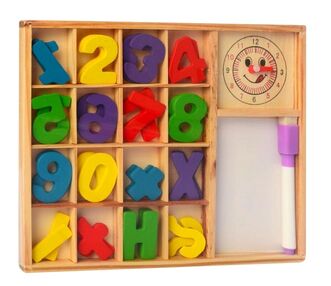 Деревяна гра MD 1245 набір першокласника 3 види