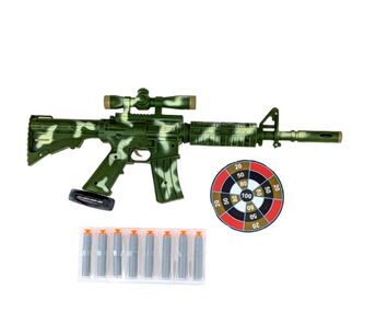 Автомат іграшковий 001-A42-45-46 м'які кулі-присоски, 3 види Автомат іграшковий 001-A42-45-46 м'які кулі-присоски, 3 види