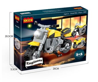 Конструктор 251 елемент  інженер вуличний байк COGO 3089