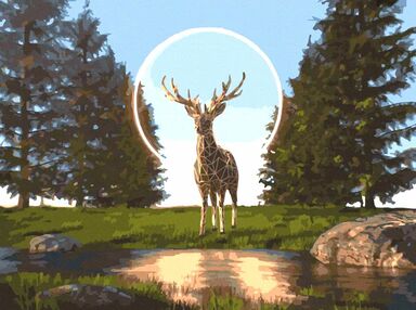 Розпис по номерах 40х50 11636-АС Поводир до сяйва "Art Craft" арт крафт