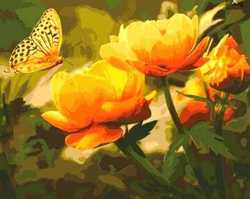 Розпис по номерах 40х50 13118-АС Ваблячий вогник "Art Craft" арт крафт