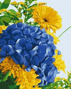 Розпис по номерах 40х50 13123-АС Гортензія у квітах "Art Craft" арт крафт