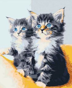 Розпис по номерах 40х50 11617-АС Блакитноокі кошенята "Art Craft" арт крафт