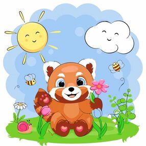 Розпис по номерах 30х30 ES-0818 Милі посмішки "Strateg"