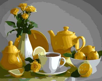 Розпис по номерах 40х50 GS1002 Лимонний натюрморт "Strateg"