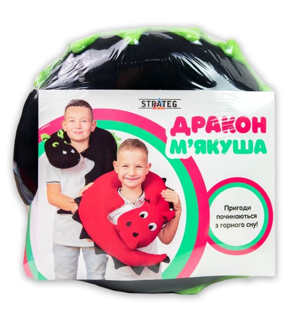 подушка Дракон  чорно-зелений Strateg 60610 Ціна (цена) 374.33грн. | придбати  купити (купить) подушка Дракон  чорно-зелений Strateg 60610 доставка по Украине, купить книгу, детские игрушки, компакт диски 1