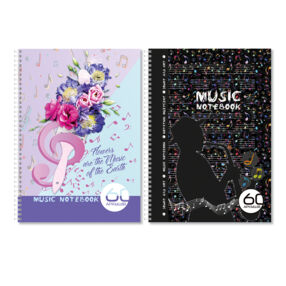 зошит для нот а 4 60аркушів  пружина зошит для нот а 4 60аркушів  пружина