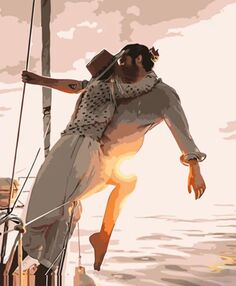 Розпис по номерах 40х50 HH067 Поцілунок над морем "Strateg"