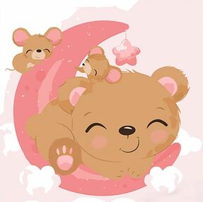 Розпис по номерах 30х30 ES-0817 Місячні звірятка "Strateg"