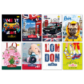 зошит словник для англійської мови  м'яка обкладинка формат В5 зошит словник для англійської мови  м'яка обкладинка формат В5