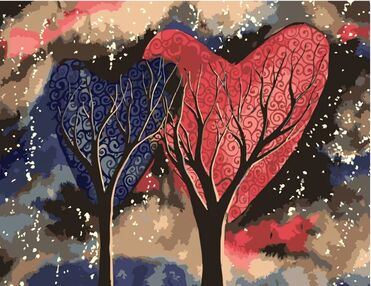 Розпис по номерах 40х50 DY219 Дерева кохання "Strateg"