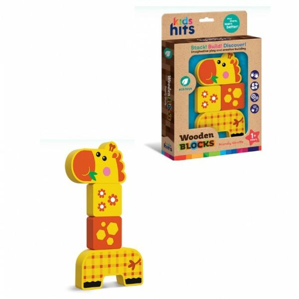 Деревяна іграшка жирафа 4 деталі Kids hits KH20/003 Ціна (цена) 142.40грн. | придбати  купити (купить) Деревяна іграшка жирафа 4 деталі Kids hits KH20/003 доставка по Украине, купить книгу, детские игрушки, компакт диски 0