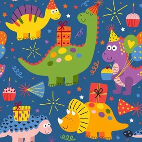 Розпис по номерах 30х30 ES-0812 Кольорові динозаврики "Strateg"