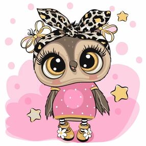 Розпис по номерах 30х30 ES-0813 Миле совенятко "Strateg"