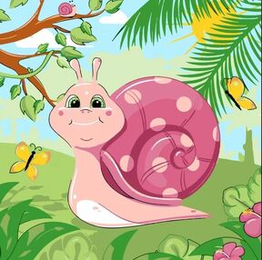 Розпис по номерах 30х30 ES-0823 Равлик з метеликами "Strateg"