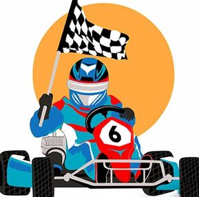 Розпис по номерах 30х30 ES-0844 Картинг "Strateg"