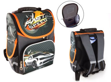 Рюкзак Leader 989027 Біла машина короб ортопед 34х26х15см Рюкзак Leader 989027 Біла машина короб ортопед 34х26х15см