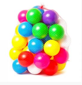 Кульки в сітці 50 штук d-9 см 0270